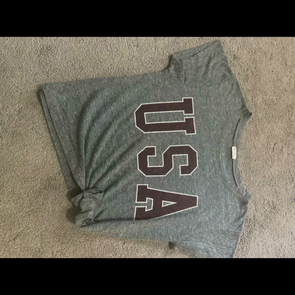 USA cropped T-shirt